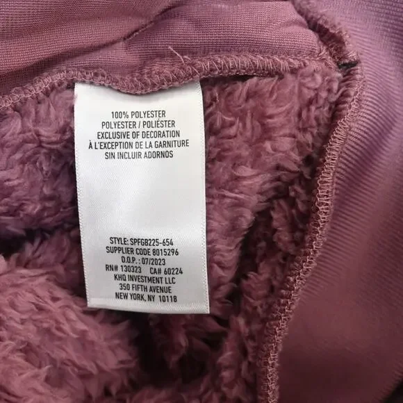 Spyder Womens L Bailey Faux Shearling Jacket in Tulipwood Purple NEW - Picture 9 of 11